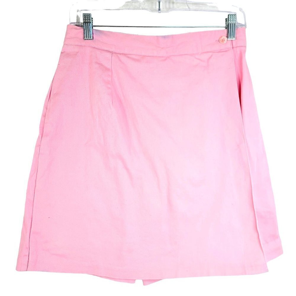 Vintage Leslie Fay Pink Skirt Skort Size 10 A Line